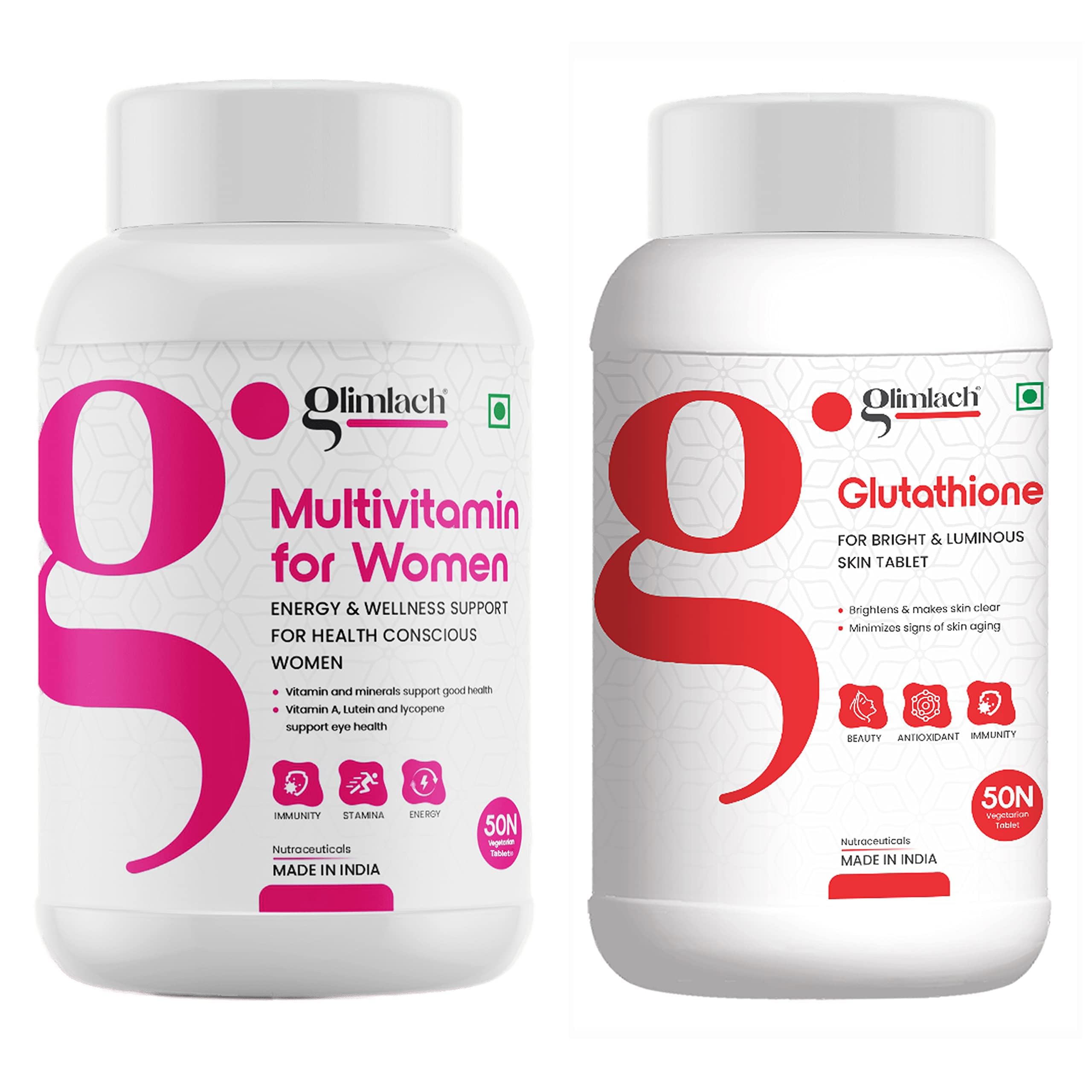 See full amazon price history chart for GLIMLACH Multivitamins For Women with Zinc, Vitamin C, Vitamin D3 & L Glutathione with Vitamin C & E for Immune Support, Antioxidant Support, Healthy Radiant Skin For Men & Women GLIMLACH Multivitamins For Women with Zinc, Vitamin C, Vitamin D3 & L Glutathione with Vitamin C & E for Immune Support, Antioxidant Support, Healthy Radiant Skin For Men & Women (B0CJFG2ZZ2) Amazon Price History, Amazon Price Tracker