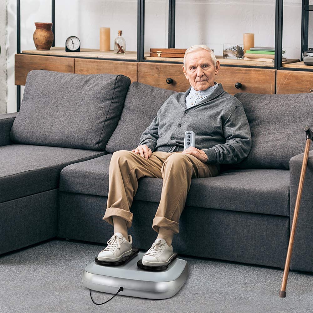 GRIDINLUX Exerciseur de Jambes Entraîneur de Jambes Télécommande Réglable en Hauteur Intensité réglable