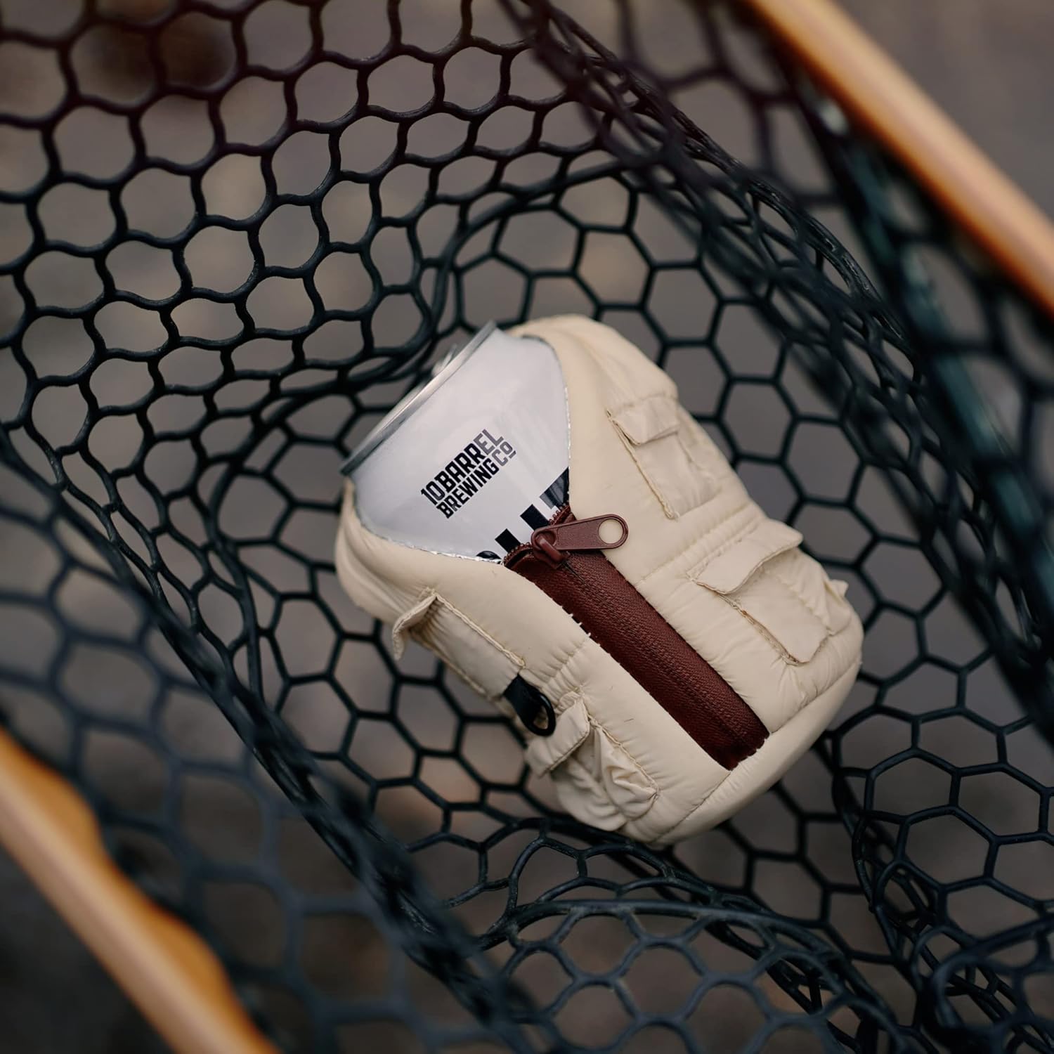 Puffin Adventure Vest | Insulated Can Cooler, Classic Tan: Home & Kitchen