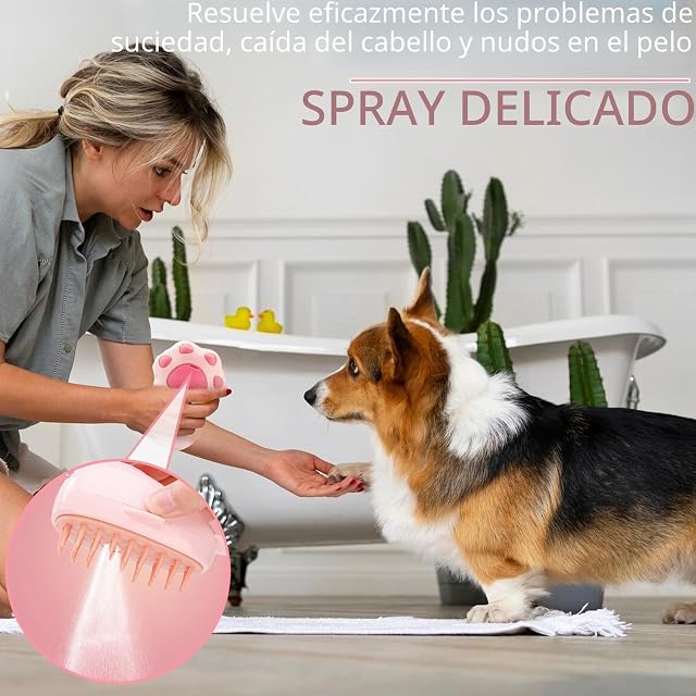 Foto 7 de 8 de Steamy Cat Brush 3 en 1 - Cepillo de Vapor para Masaje y Autolimpiante para Gatos y Perros