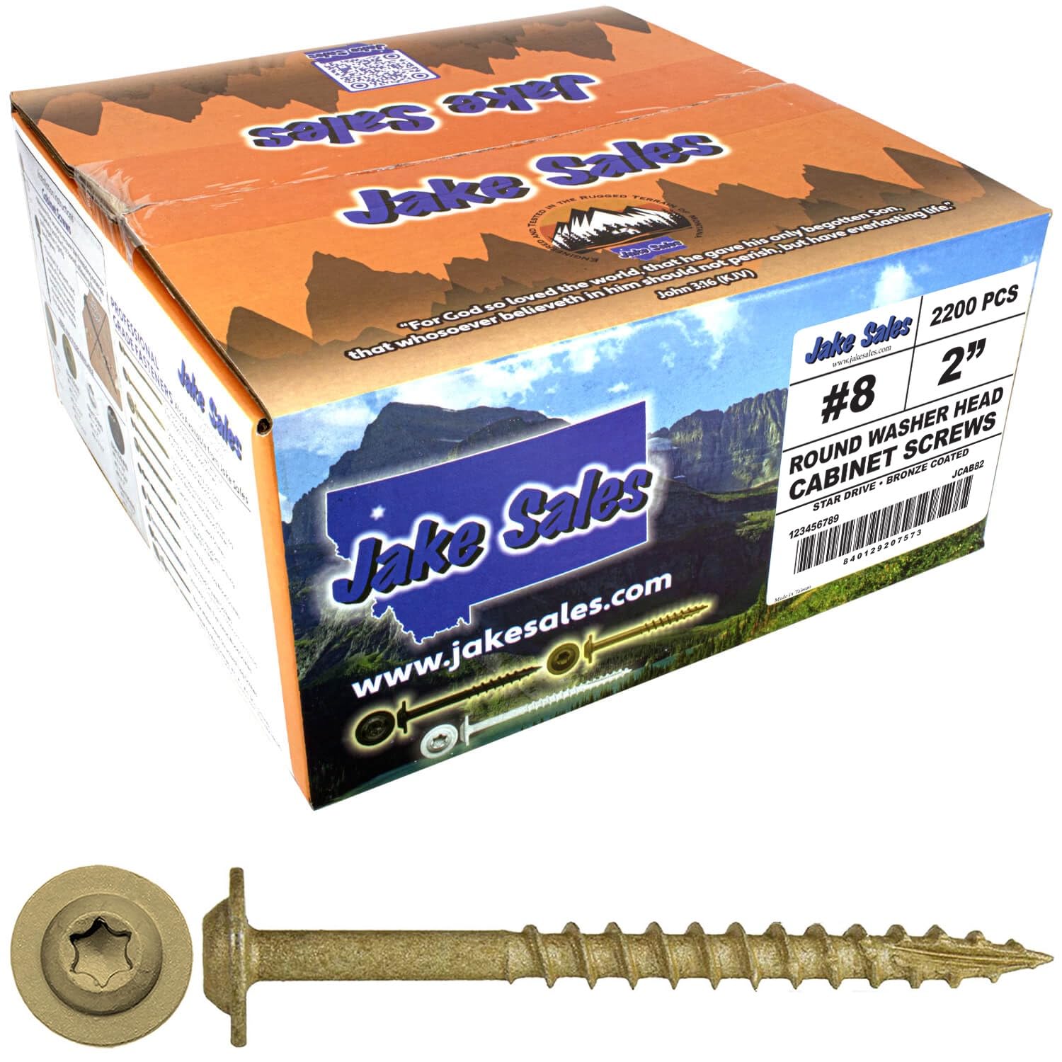 N.º 7, tornillo de madera para armario modificado con revestimiento exterior