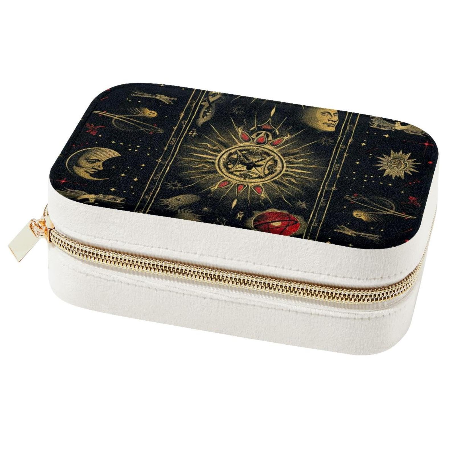 Boîte à bijoux livre magique portable pour bagues et colliers