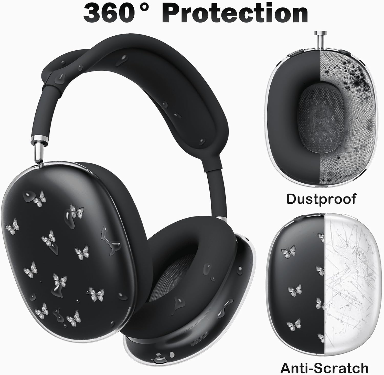 for AirPods Max Headphones Butterfly Ear Covers for AirPods Max 2 image 3