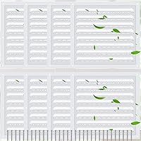 Vista 8 de 2 piezas de 15 x 15 cm de ventilación de frontispicio de aluminio para ático, ventilaciones de pared de cobertizo de metal con tornillo y malla