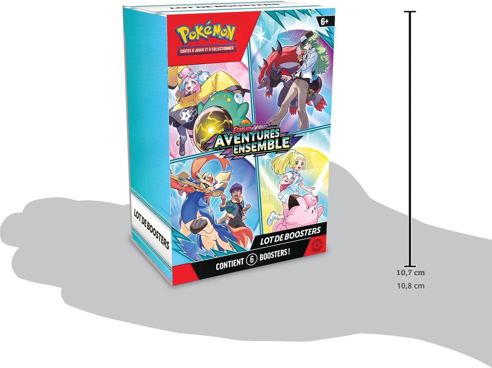 Pokémon: Lot de boosters Écarlate et Violet – Aventures Ensemble du JCC Pokémon (6 boosters)