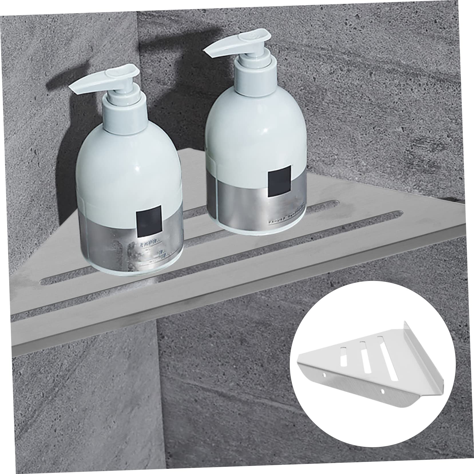 Portaoggetti Organizer Parete per Rinforzata in Struttura Doccia da Acciaio Mensola Angolare Inossidabile Salvaspazio Bagno Accessori Bagno e Cucina