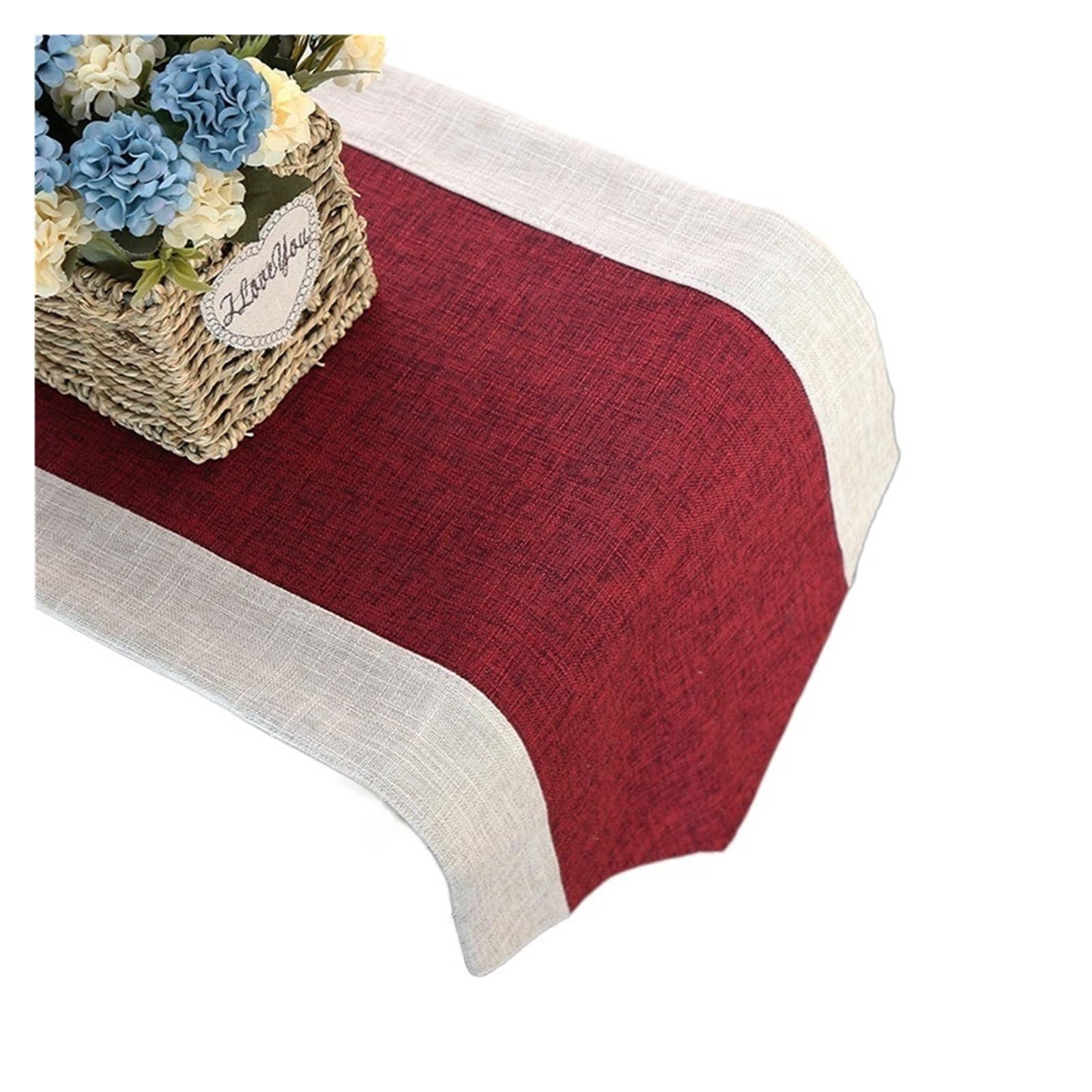 Runner da tavolo con nappe for cene, feste di nozze, torte natalizie, decorazione floreale morbida for tovaglia(Yellow,33cm x 210cm)