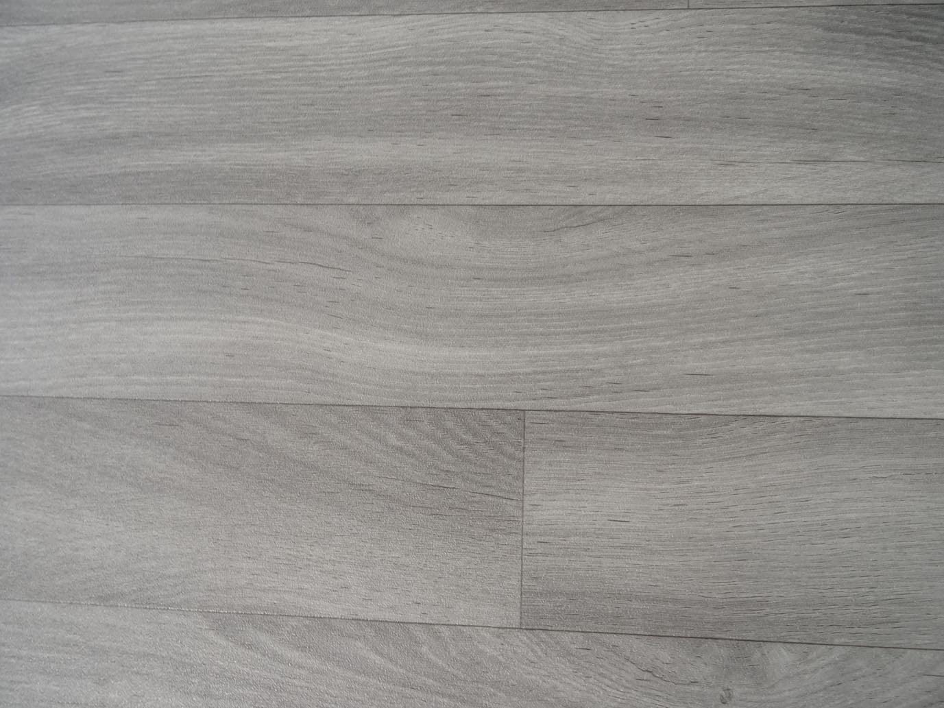 PVC Bodenbelag Vinylboden in grauem Holzton-Design, Zuschnitt (2m breit / 4m lang)