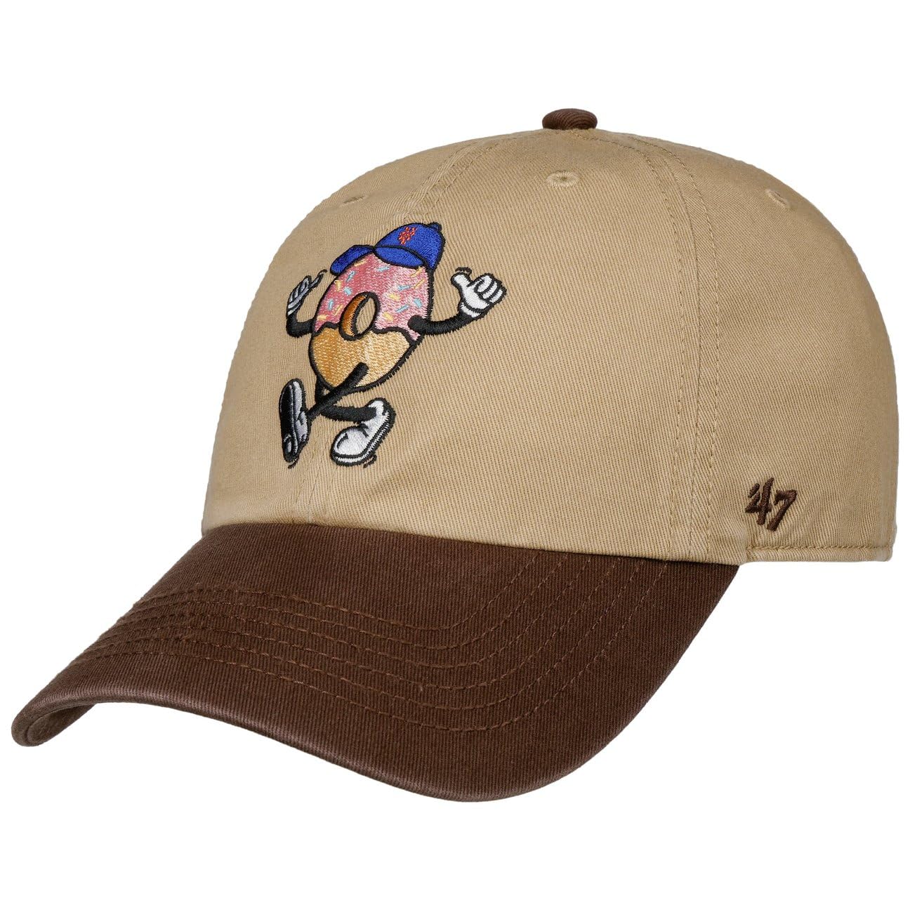 47 Brand Clean Up Cap - Cartoon New York Mets Khaki