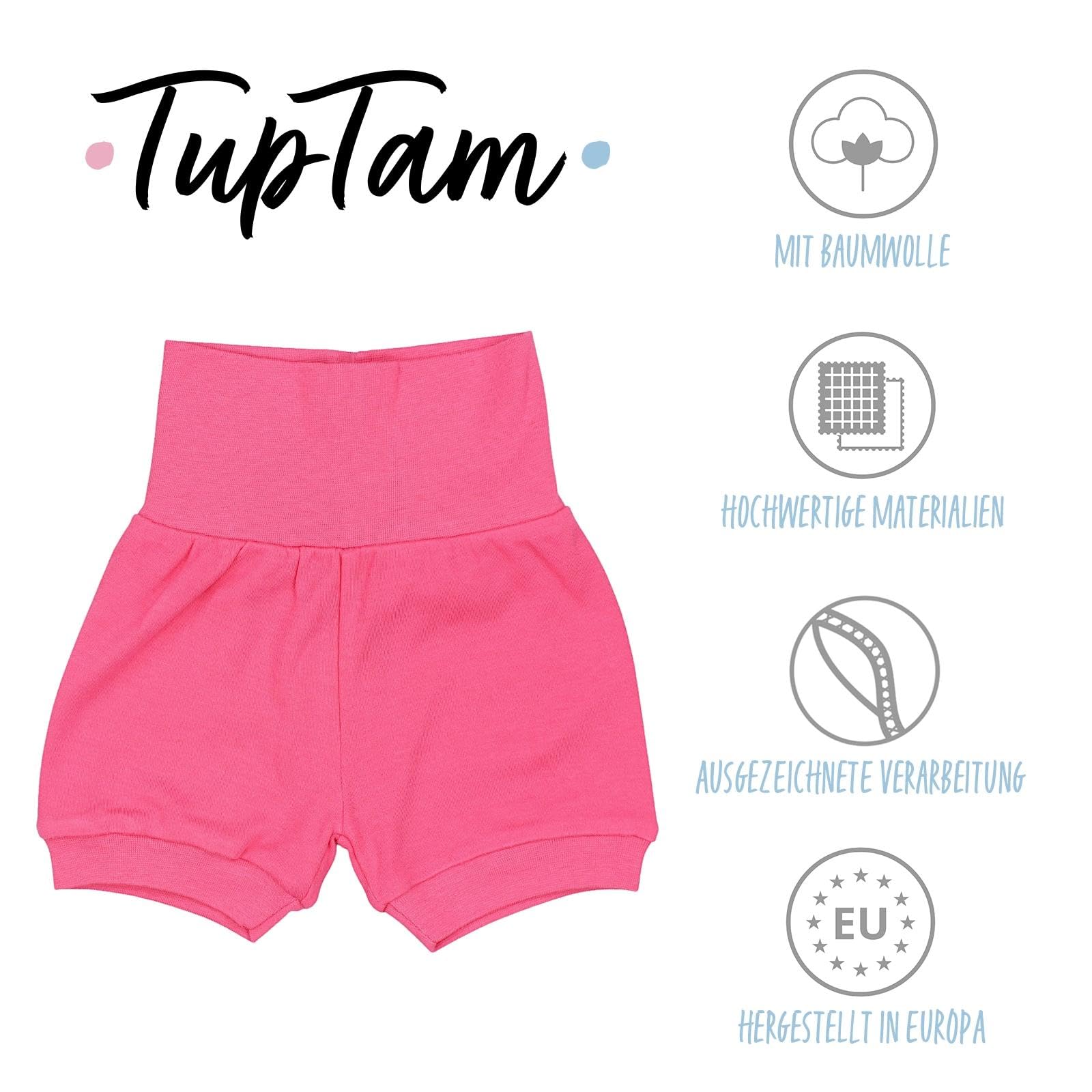 TupTam Shorts Bébé pour Filles Lot de 3