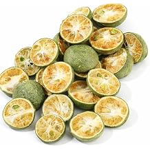 WAKIKI Natural Dried Green Kumquat, 4.2oz/120gGreen Manderin Dehydrated Kumquat Slices, No Added Sugar, Natural Dried Citrus Fruit for Fruit Tea, Citrus Tea & Drink Garnish Sour Citrus Snack & Cocktail Garnish