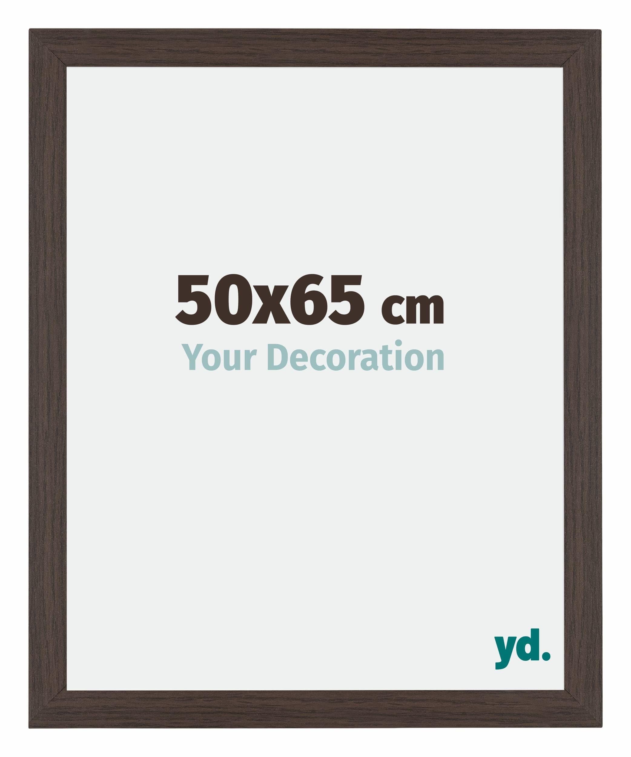 Your Decoration - Picture Frame 50x65 cm - Oak Dark - Decorative Wall Frame in MDF with Antireflection - Frame 50x65 - Mura — image 1