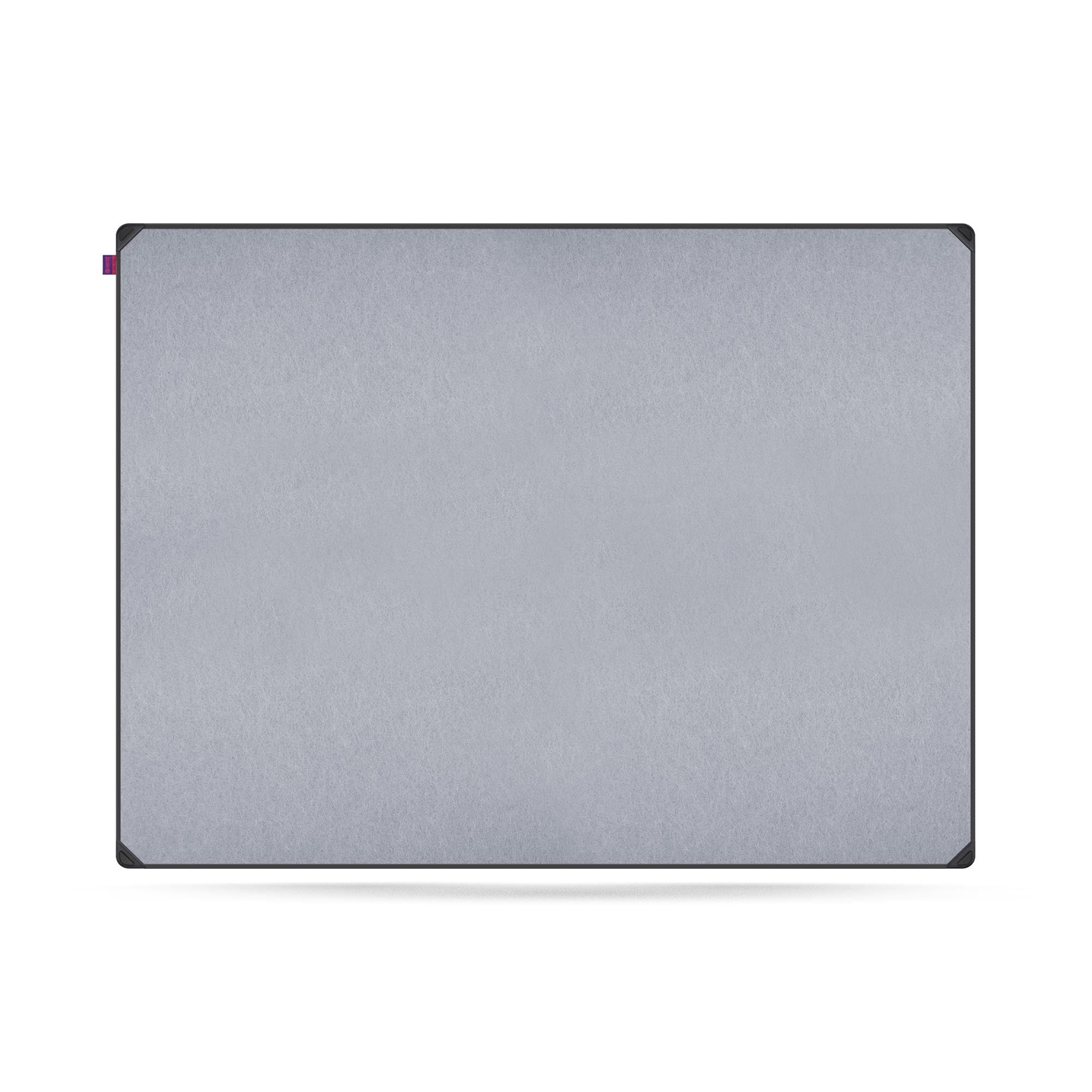 Memobe IDEA Edge Lavagna in feltro grigio – Lavagna da appendere – Lavagna per appartamento, cucina, ufficio, scuola – Planner da parete in alluminio nero – Lavagna organizzatore da parete – 120 x 90