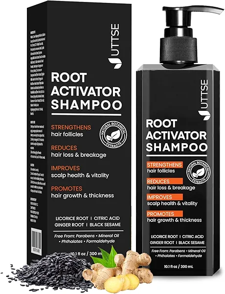 Root Activator Shampoo for Men: Hair Growth Shampoo for Hair Loss and Thinning Hair - 10.1 fl oz / 300 mL