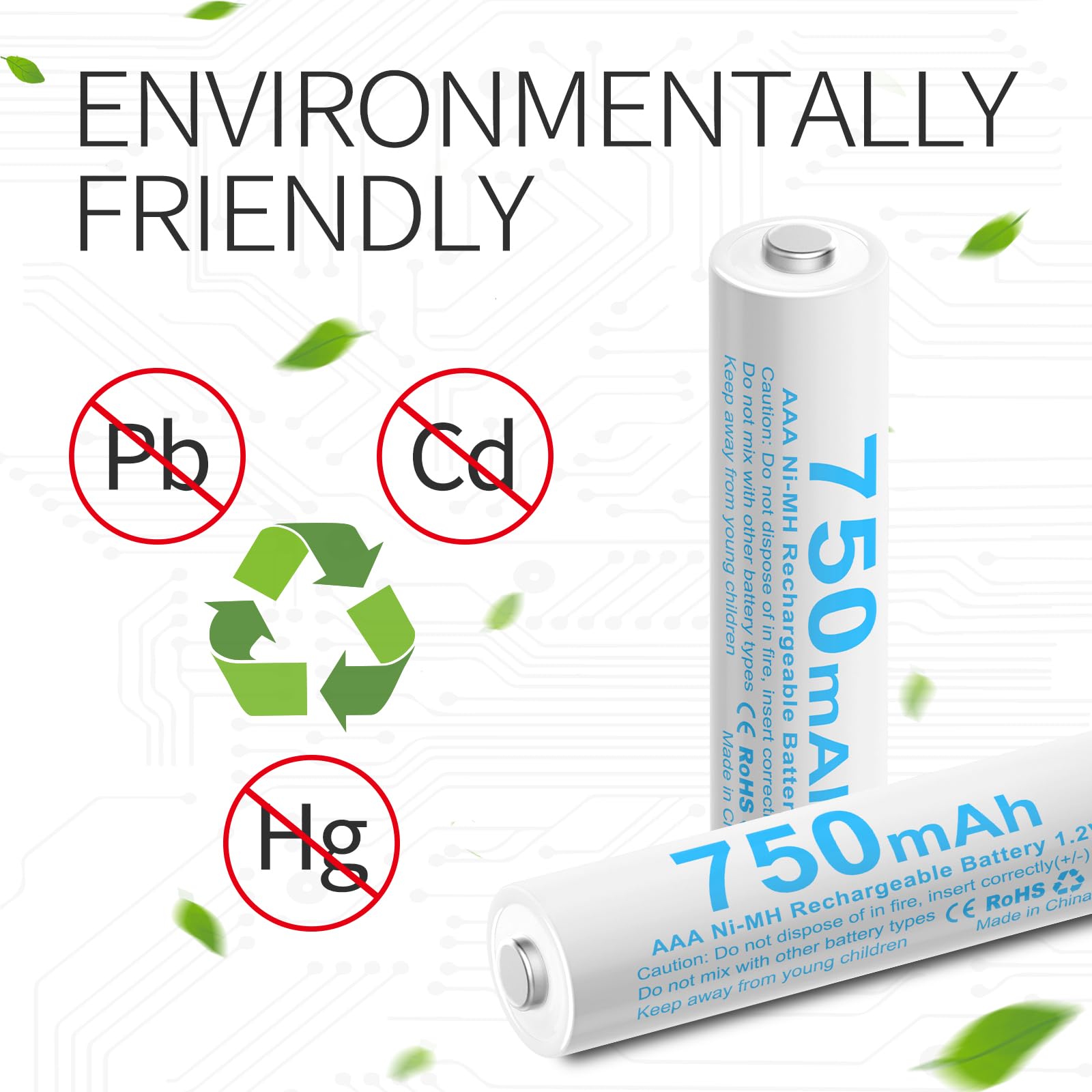 Wymienna bateria AAA HR03 kompatybilna z telefonami bezprzewodowymi Gigaset 750 Mah (4)