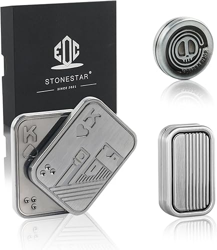 Miniatura 9 de STONESTAR Paquete de juguetes para ansiedad, colección de monedas hápticas de metal magnético, juguete antiestrés EDC para adultos, ayuda a aliviar
