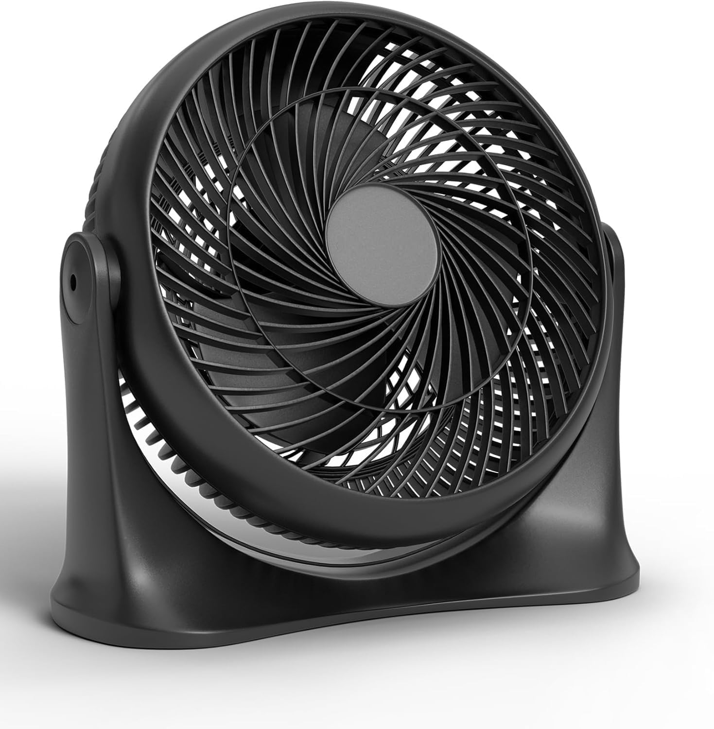 EZ-CHILL 11" High Velocity Tabletop Air Circulator Fan, Quiet Personal Fan for Home, Bedroom or Office, 3 Speeds and 90 Degree Tilt, Black