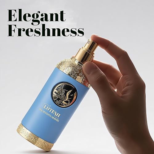 Miniatura 4 de Lutfah - Perfume para hombre, 2.7 fl oz, Eau de Parfum con Oud, cuero y vetiver, fragancia de madera fresca, colonia de lujo de larga duración para