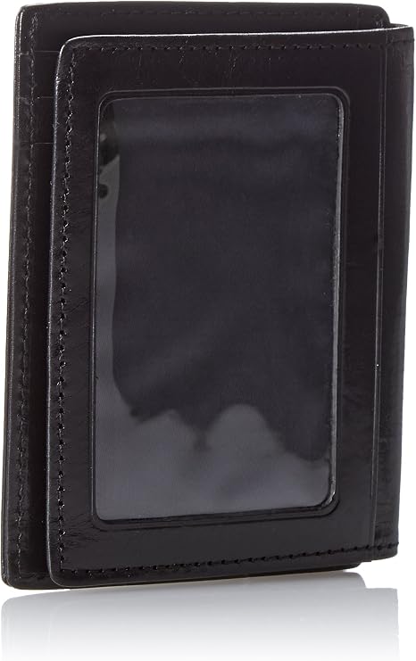 Bosca Old Leather Collection - Front Pocket Wallet Black Leather One Size