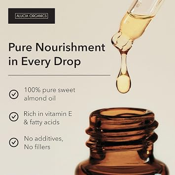 Sweet Almond Oil 50ml Organic Cold Pressed