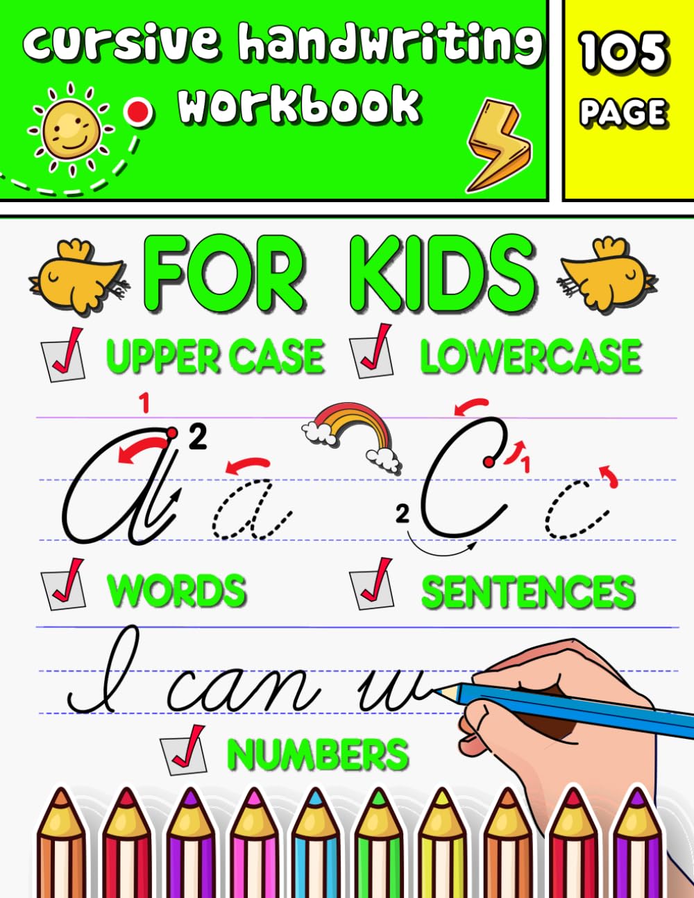 cursive handwriting workbook for kids ages 8-12 : penmanship cursive letter tracing book. how to learn cursive writing for kids.: Writing Practice ... letters & numbers words and sentences
