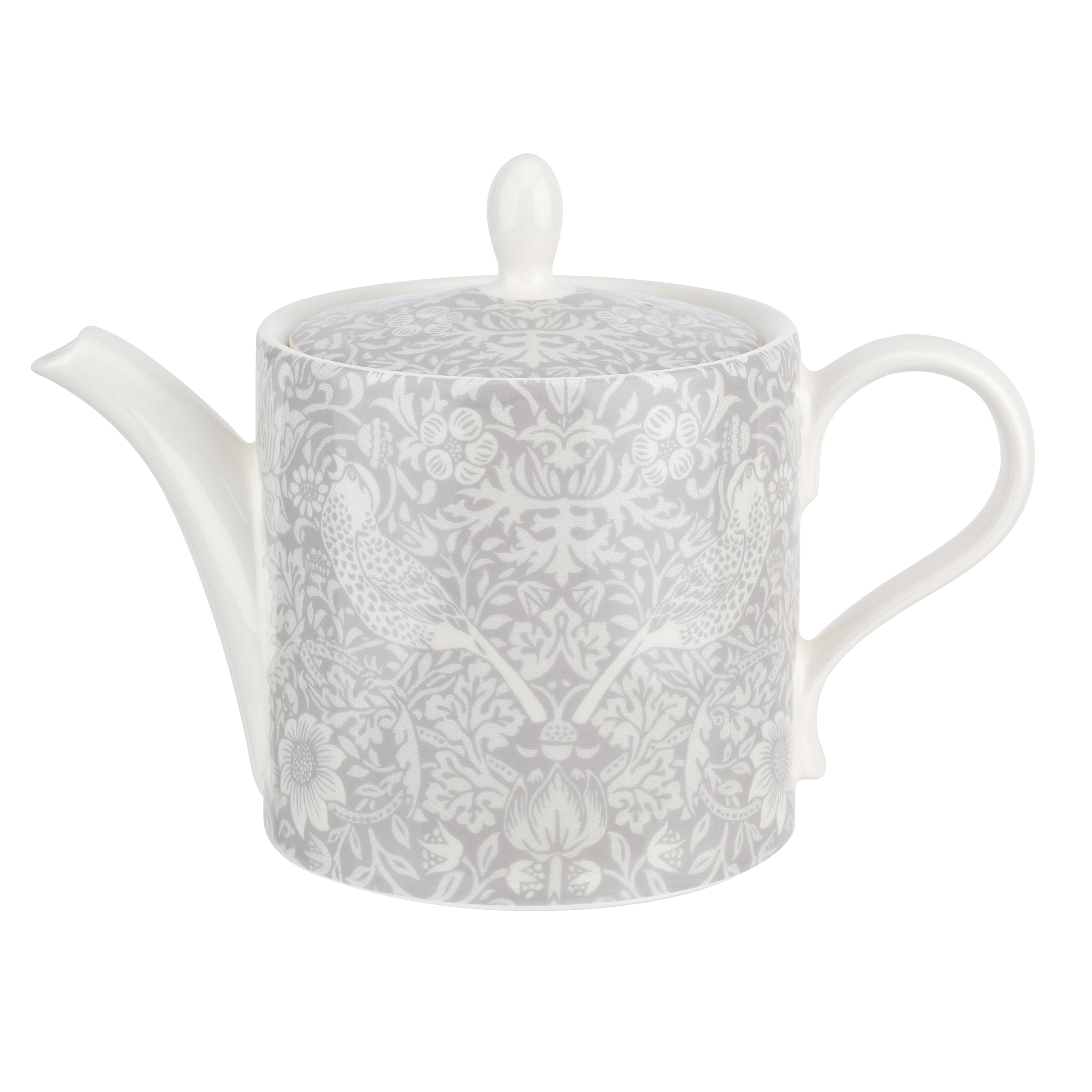 Spode Grey Pure Morris Strawberry Thief - Teapot