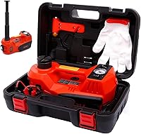 ROGTZ 5 Ton 12V Electric Hydraulic Car Jack with Tire Inflator - Portable 17.7" Lift for SUVs Trucks Sedans + LED Lights