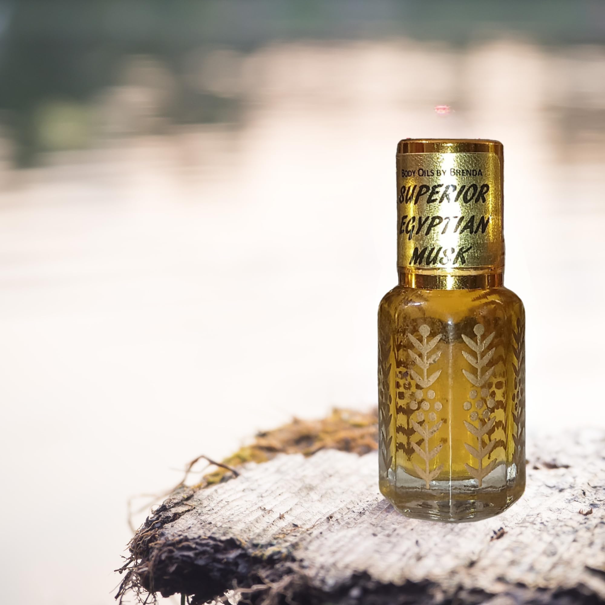 Body Oils by Brenda Superior Egyptian Musk Oil - Concentrated Perfumed Imported Oil - No Alcohol - Scented Oil Attar - Perfume for Men (3 ml)