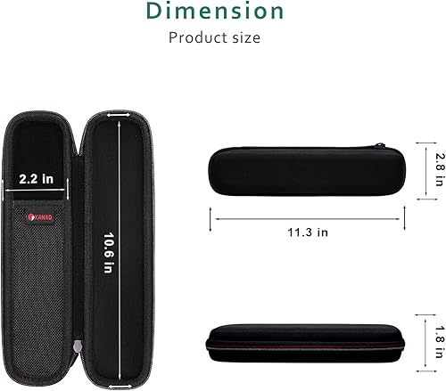 Miniatura 4 de XANAD Funda negra para escáner de documentos Epson Workforce ES-50 / ES-55R / ES-60W / ES-65WR / DS-30 / DS-70 / DS-80W (solo funda)