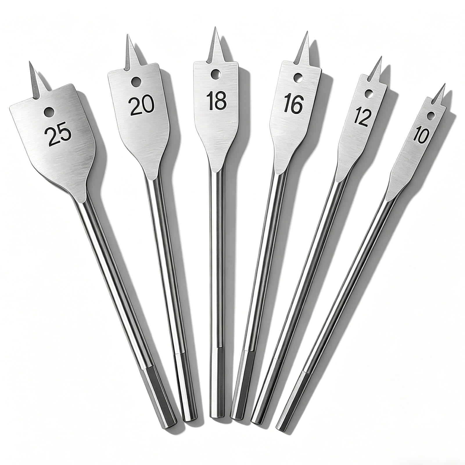10-25mm 6PCS Spade Drill Bits Set