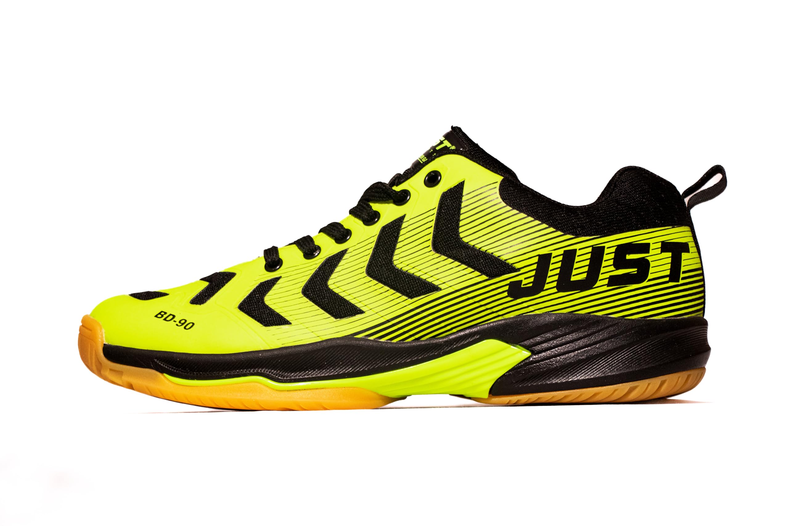 JUST SPORTS BD-90 Court Shoes Suitable for Badminton, Volleyball, Tennis (L.Yellow-Black, 8) (B0D9XVK4V7) Amazon Price History, Amazon Price Tracker