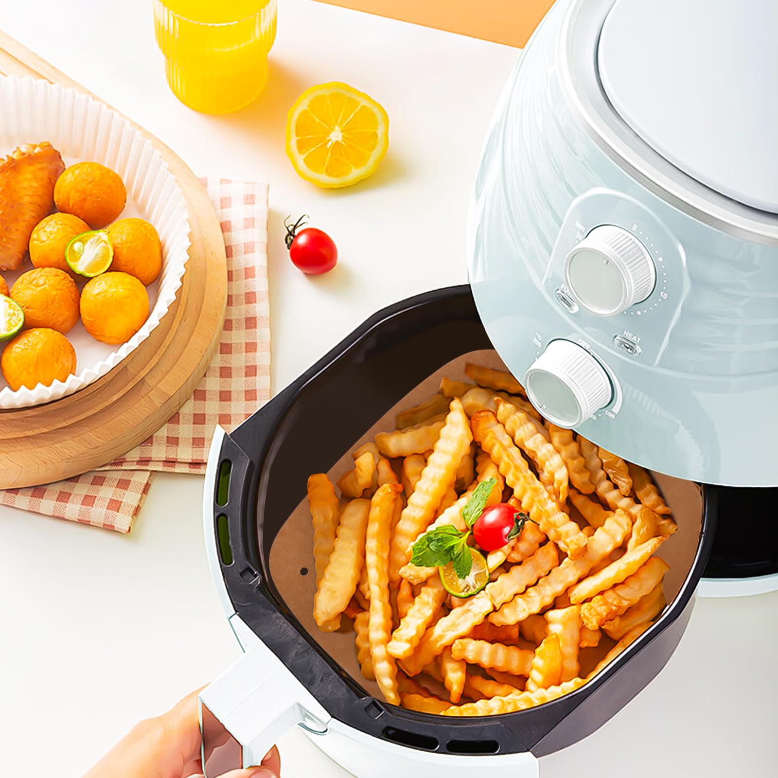 Timenil Carta Pergamena 200 Fogli 30,5x? | Extra Spessa 45g/m² | Antiaderente Per Forno E Friggitrice Ad Aria | Atossica