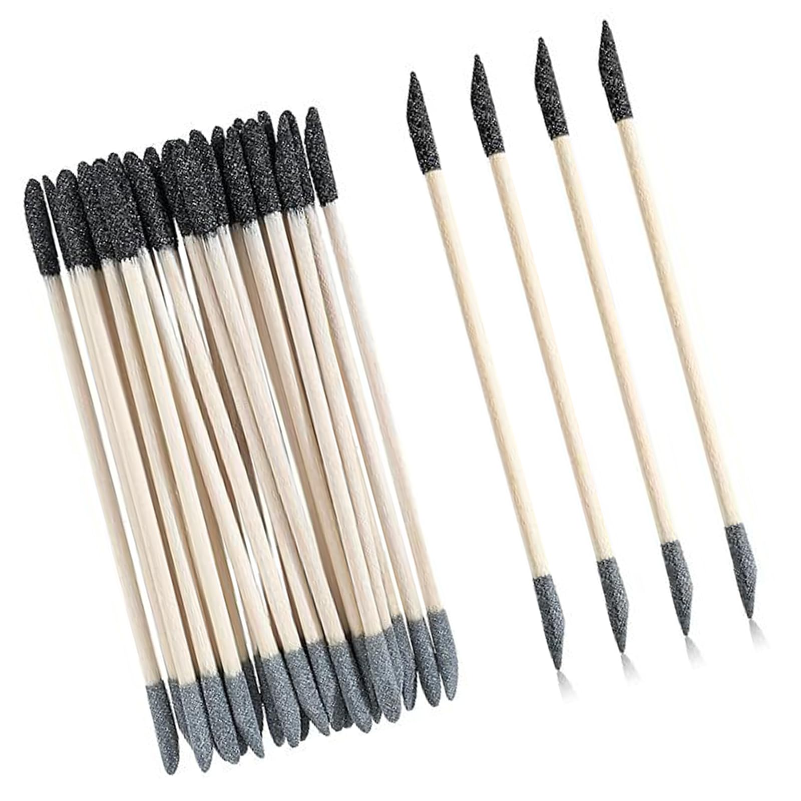 20/30/60PCS Doppia Testa Fine Dettaglio Levigatura Stick per Legno e Modellismo Lucidatura Artigianale Strumenti di Levigatura 150/280 Grit