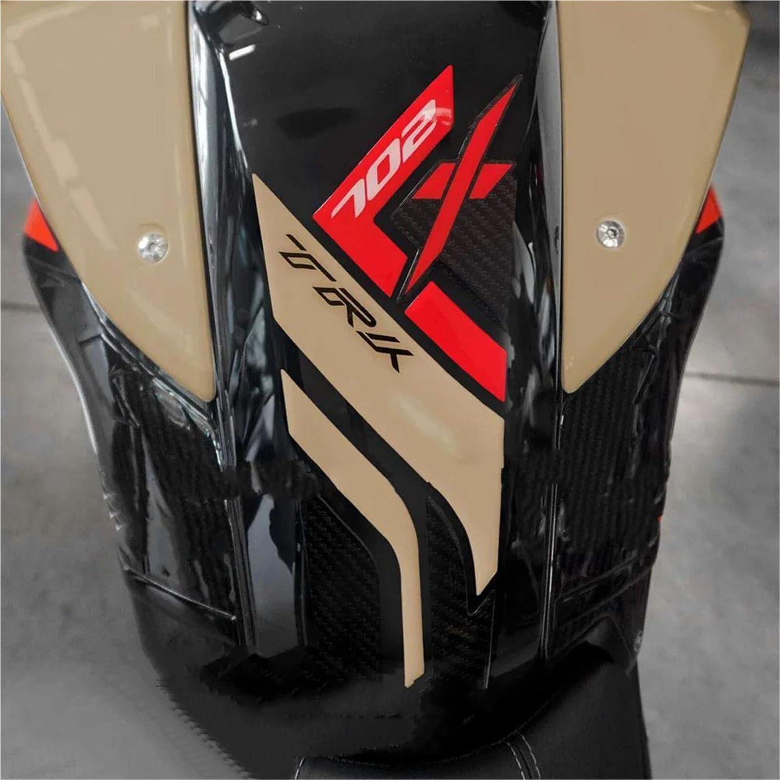 Adesivi per paraserbatoio Adesivi per Moto Protezione Serbatoio per Benelli TRK 702X 2024 TRK702X Adesivo Protettivo per Serbatoio Carburante Olio Benzina Decalcomanie(X1)