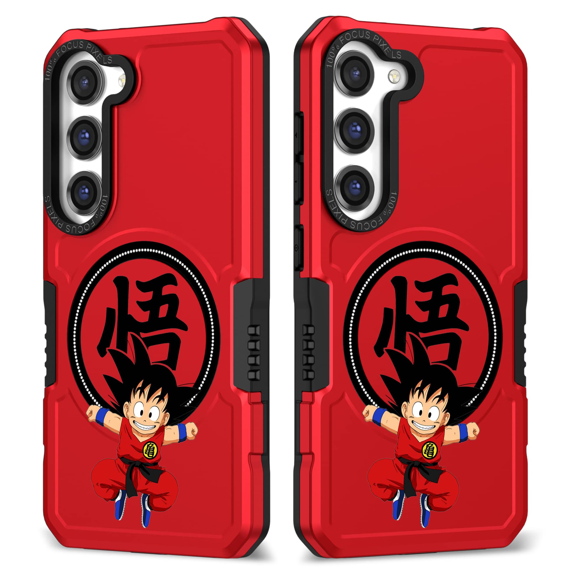 KING DRAGON Magnetic Pattern Case for Samsung S21 5G, with Japan Anime Image, [Compatible with MagSafe] Case for Galaxy S21 5G RED