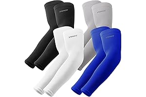 YQXCC 4 Pairs Arm Sleeves - Essential UV Protection and Compression Gear for Motorcycle Riders