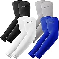 YQXCC 4 Pairs Cooling Arm Sleeves UPF 50+ UV Sun Protection Compression Sleeves for Golf Basketball Men Women Kids