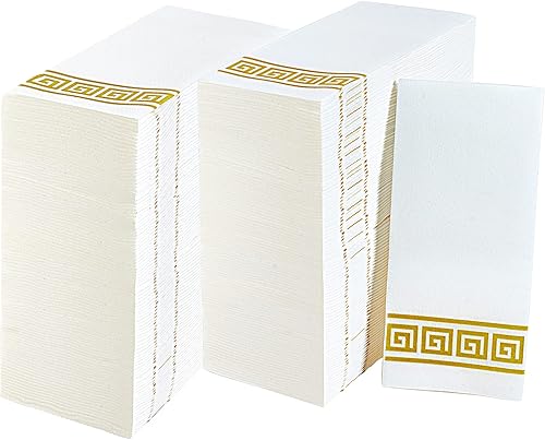 Miniatura 10 de Paquete de 200 toallas de mano de papel para baño, toallas de invitados desechables como lino, toallas de mano desechables para cocina, toallas de