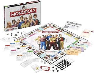 Winning Moves The Big Bang Theory Monopoly Board Game, Tour around Pasadena with your favourite characters including Sheldon, Leonard, Penny, Raj, Howard, Amy and Bernadette, for ages 8 plus