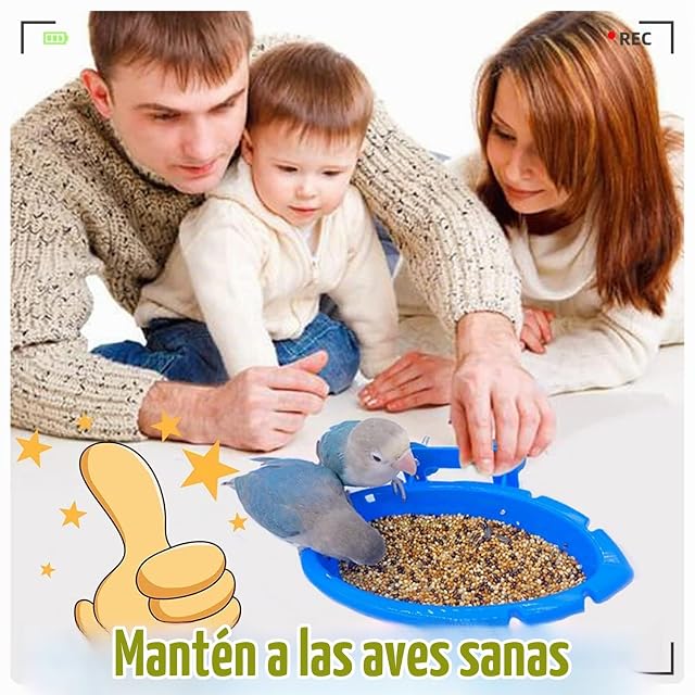 Foto 6 de 6 de Cuenco Bañera Pájaros Mejorado Lavabo Colgante Periquito Baño Mascotas Loros Bañera Jaula Pájaros Alimentador…