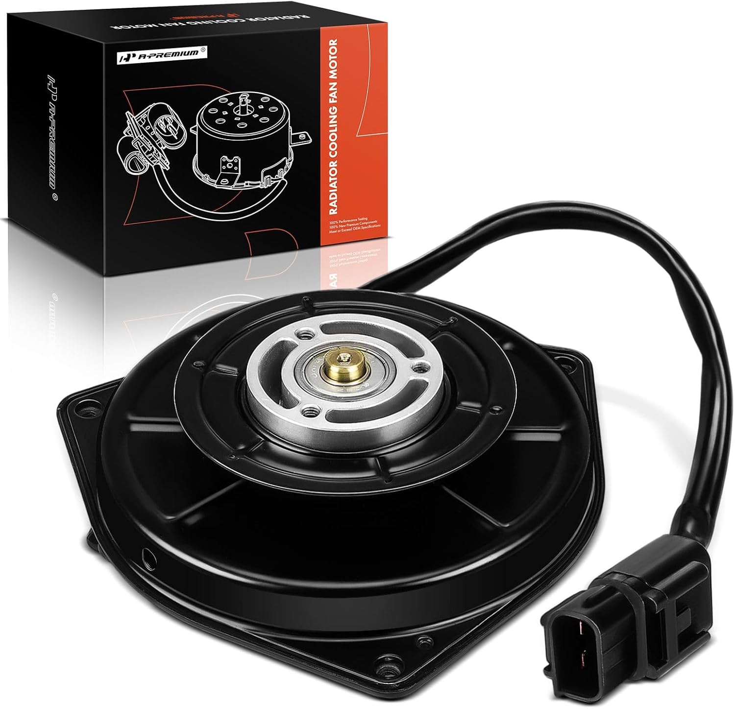 A-Premium A/C Condenser Fan Motor for Toyota RAV4 2001-2005 2.0L/2.4L - OE #1636328050, Reliable Cooling Replacement