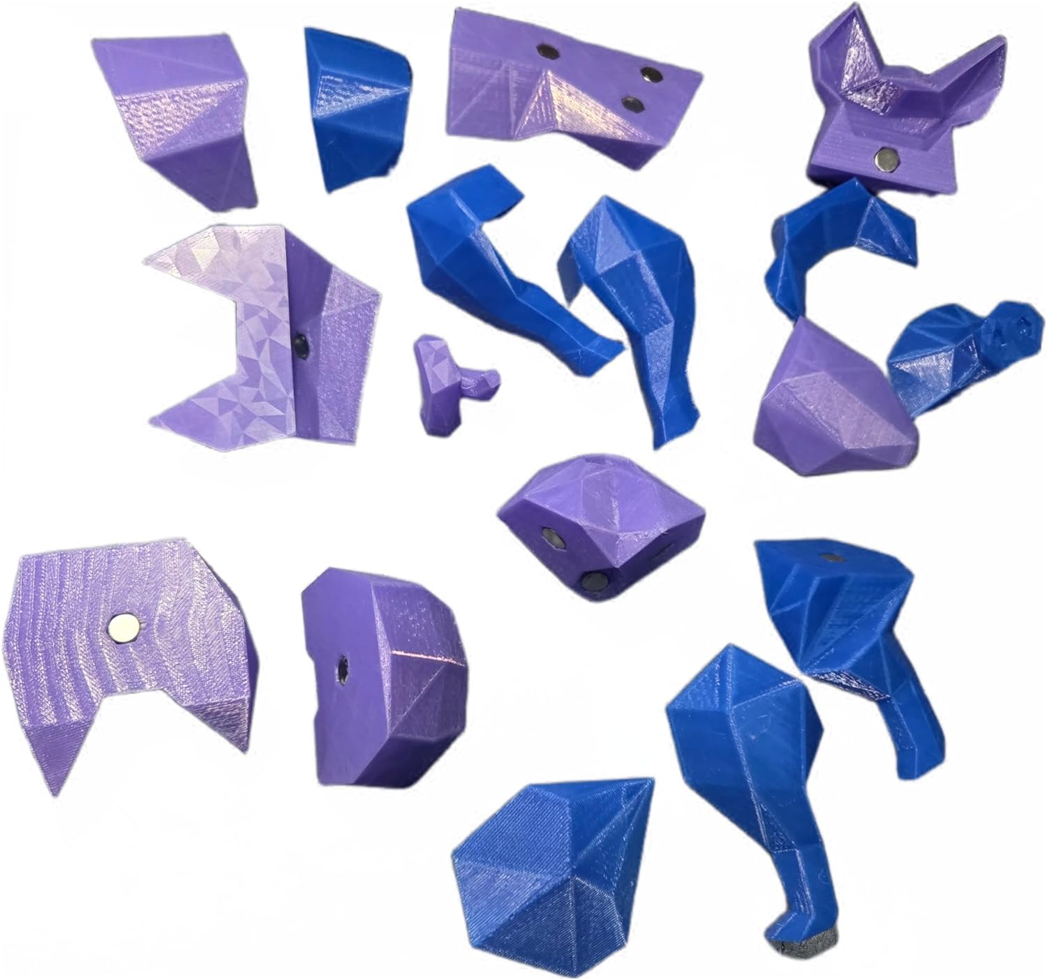Zax Dezignz 3D Printed Magnetic XL Pig Brain Teaser Geometric Art Decor, 18 Piece Brain Teaser, No Instructions Included