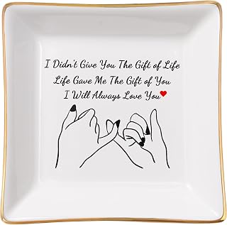 Daughter in Law Gifts Stepdaughter Bonus Daughter Gifts Trinket Dish, Birthday Christmas for Daughter in Law Bonus Daughter Stepdaughter - Life Gave Me The Gift of You