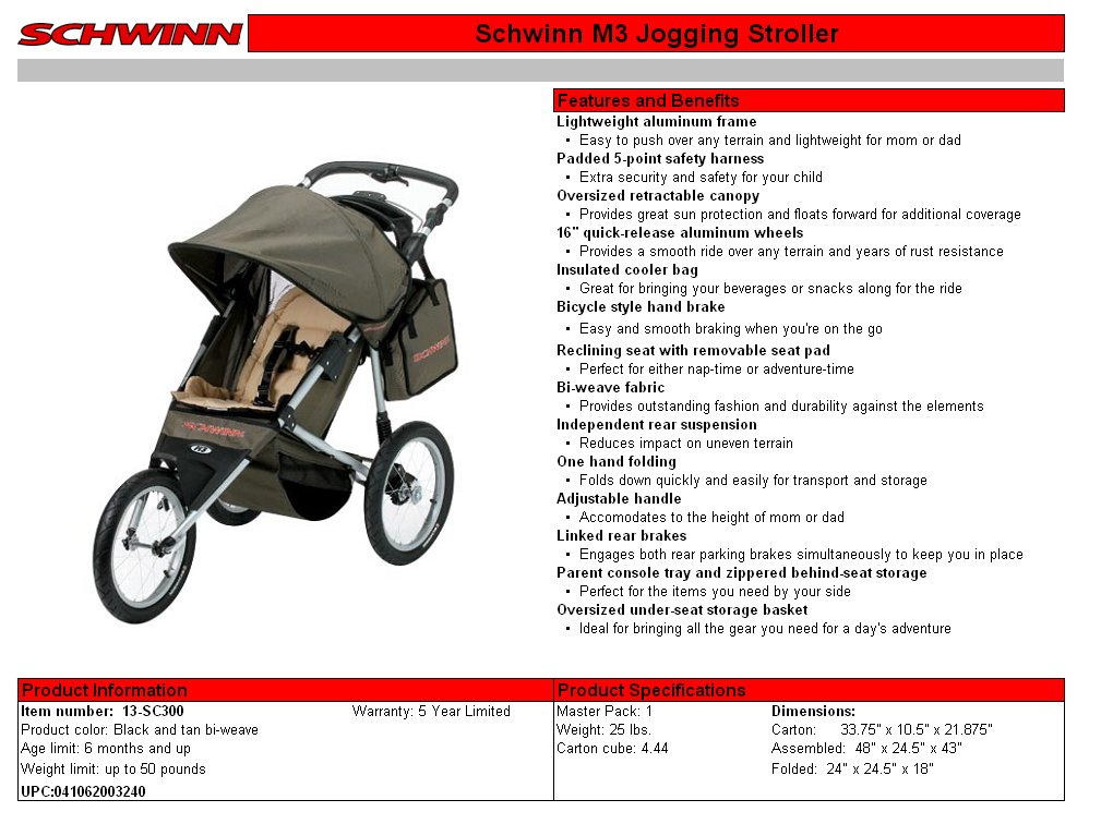schwinn m3 stroller