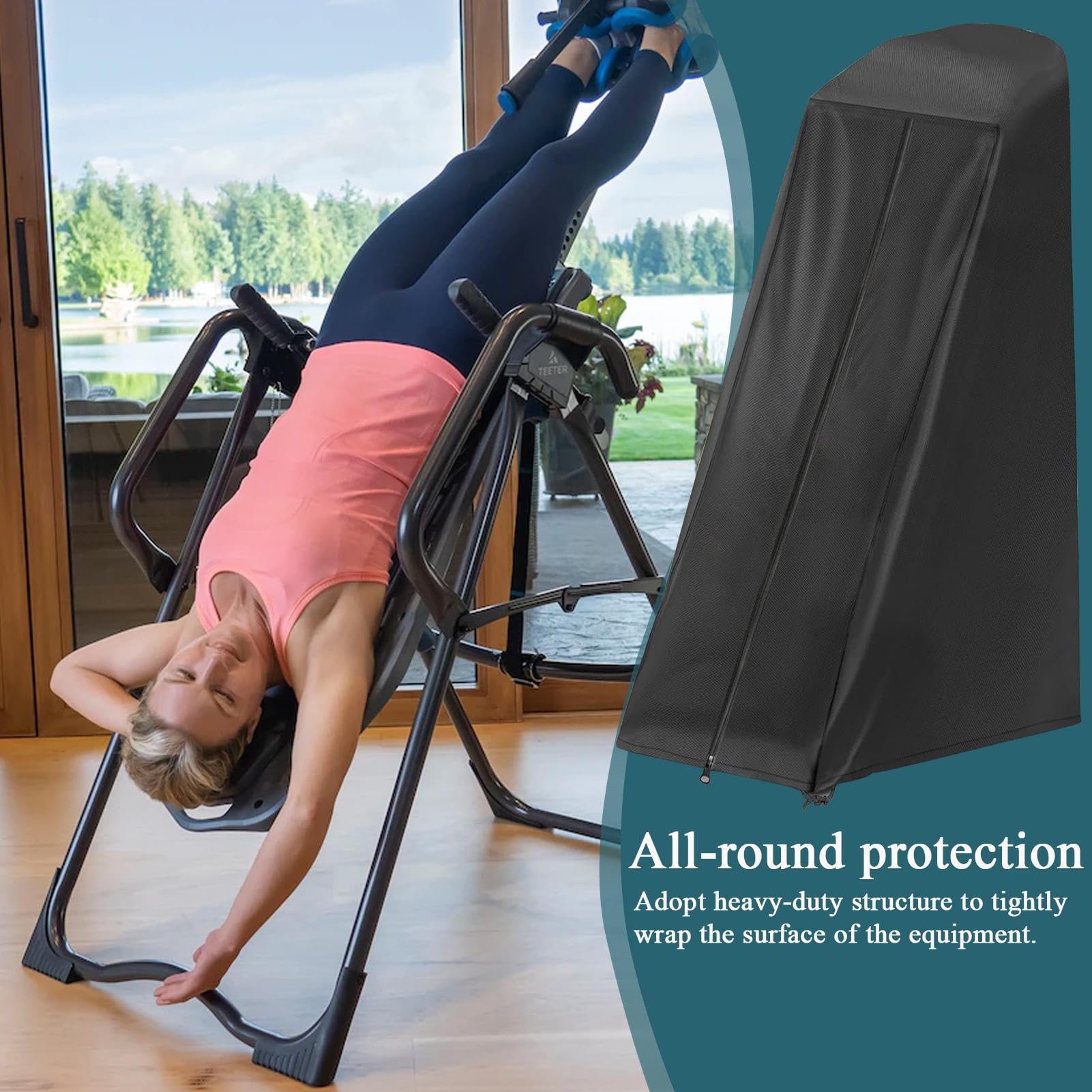 Hintere Abdeckung - Inversionsbänke 71,88 x 160,02 cm, Trainingsausrüstung Aus 420D Oxford-Gewebe, Schutzabdeckung Für Jugendliche, Männer, Frauen, Büros