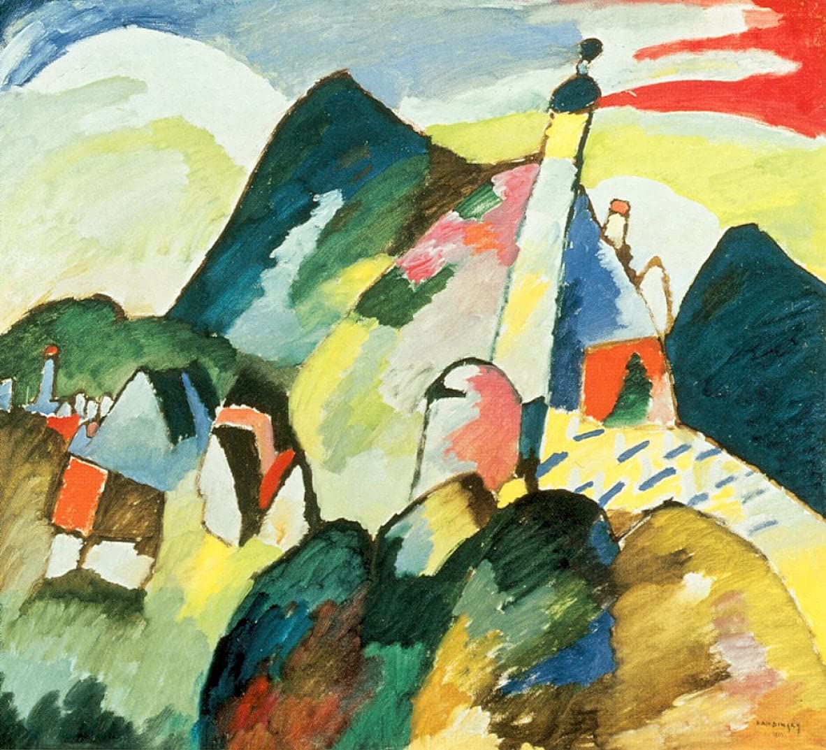 Tableau Kandinsky Murnau pour sublimer un mur vide