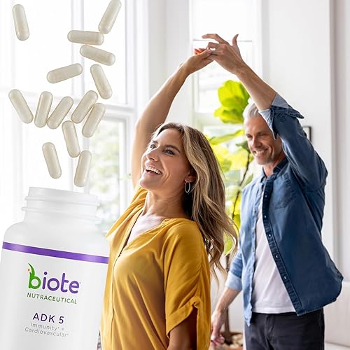 Miniatura 4 de Biote Nutraceuticals - ADK 5 - Inmunidad + Cardiovascular (90 Cápsulas)