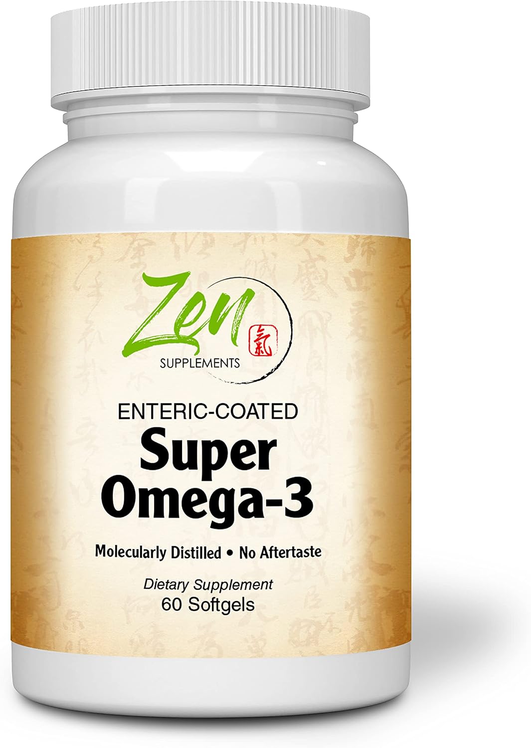 Amazon.com: Zen Supplements - Super Omega-3 Enteric Coated 60-Softgel -  Sustainably Sourced 1000 mg Omega-3 per Softgel, Enteric Coated to be  Odorless & Burp-Free - Contains 300 mg EPA & 200 mg DHA per Softgel