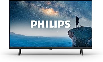 Philips 32PFS6109 HD LED Smart TV, 32 Inch Display with Pixel Precise HD Titan OS Platform, Works with Alexa and Google Voice Assistant, Matt Black