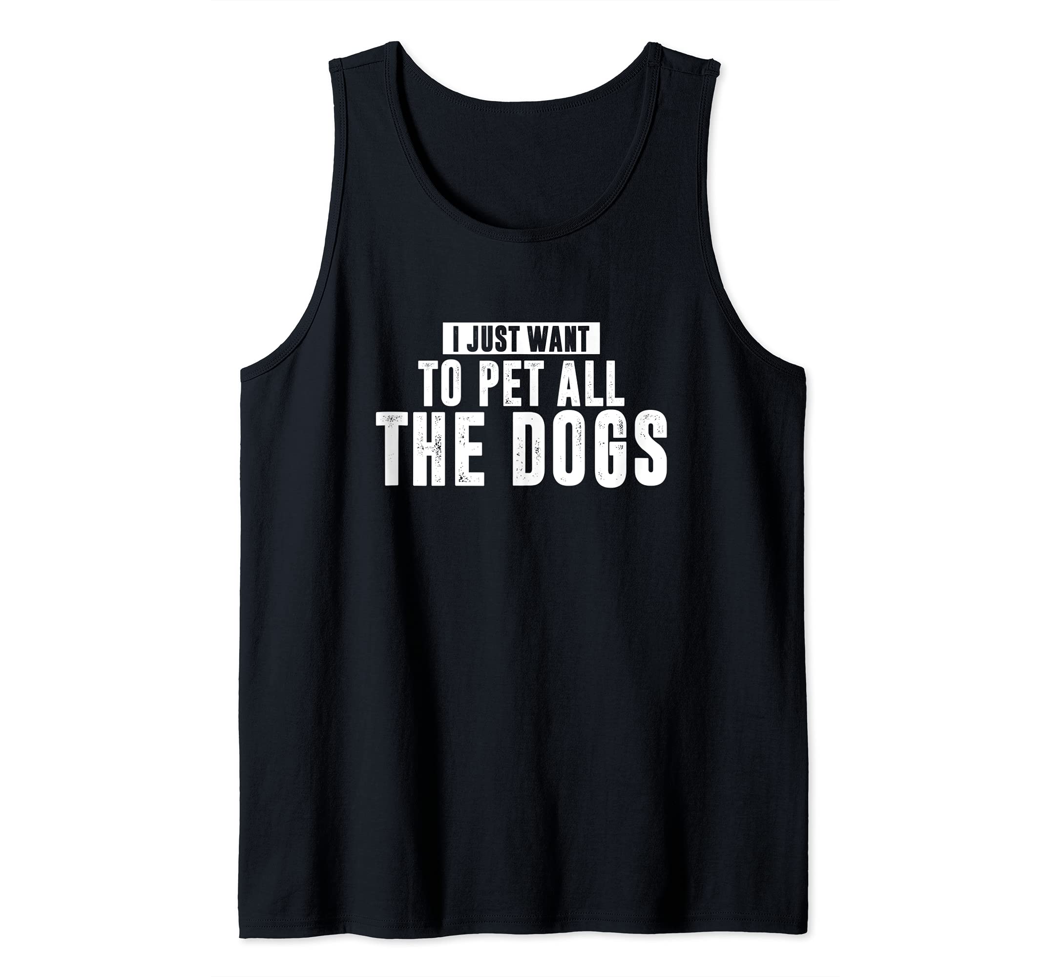 Pet All The Dogs Breed Vet Tech Dog Lover Owner Friend Puppy Tank Top, Black